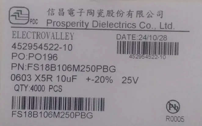 MLCC_0603_106_10uF_25V_X5R_PDC