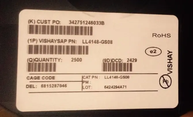 VISHAY_LL4148- GS08TR