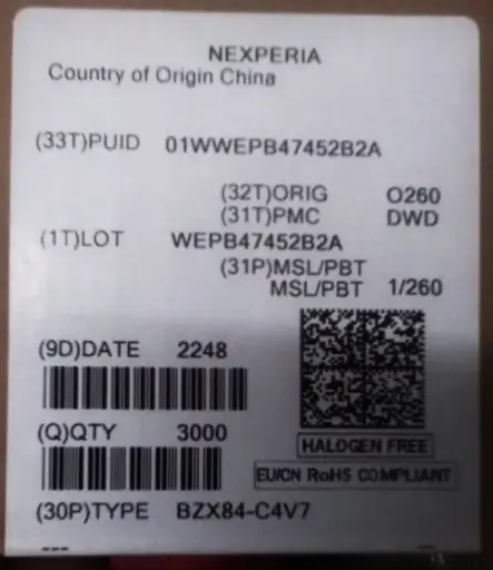 [NEXPERIA_EVP00924] BZX84-C4V7,215